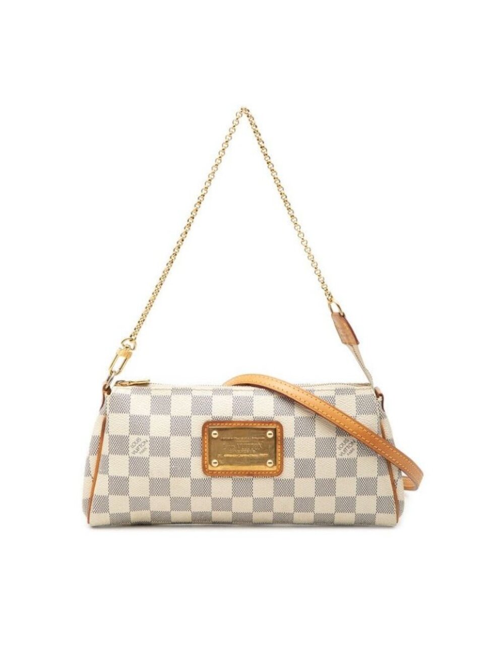 Louis Vuitton Damier Azur 2-Way Shoulder Bag White Leather